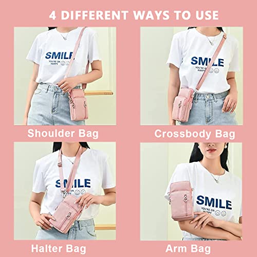 PALAY Crossbody Phone Bag for Women Mini Wallet Shoulder Crossbody Phone Bag with Earphone Cable Hole Wallet Clutch Bag for Women, Phone Bag for 7.2'' Phone, Pink PALAY Crossbody Phone Bag for Women Mini Wallet Shoulder Crossbody Phone Bag with Earphone Cable Hole Wallet Clutch Bag for Women, Phone Bag for 7.2'' Phone, Pink